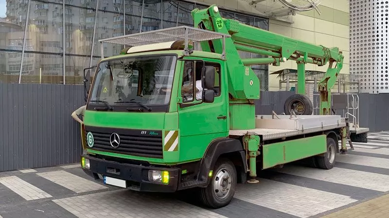 Mercedes телескоп 28 метров